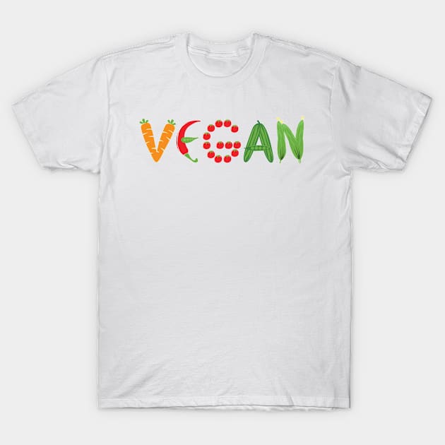 Vegan Cute T-Shirt by KsuAnn